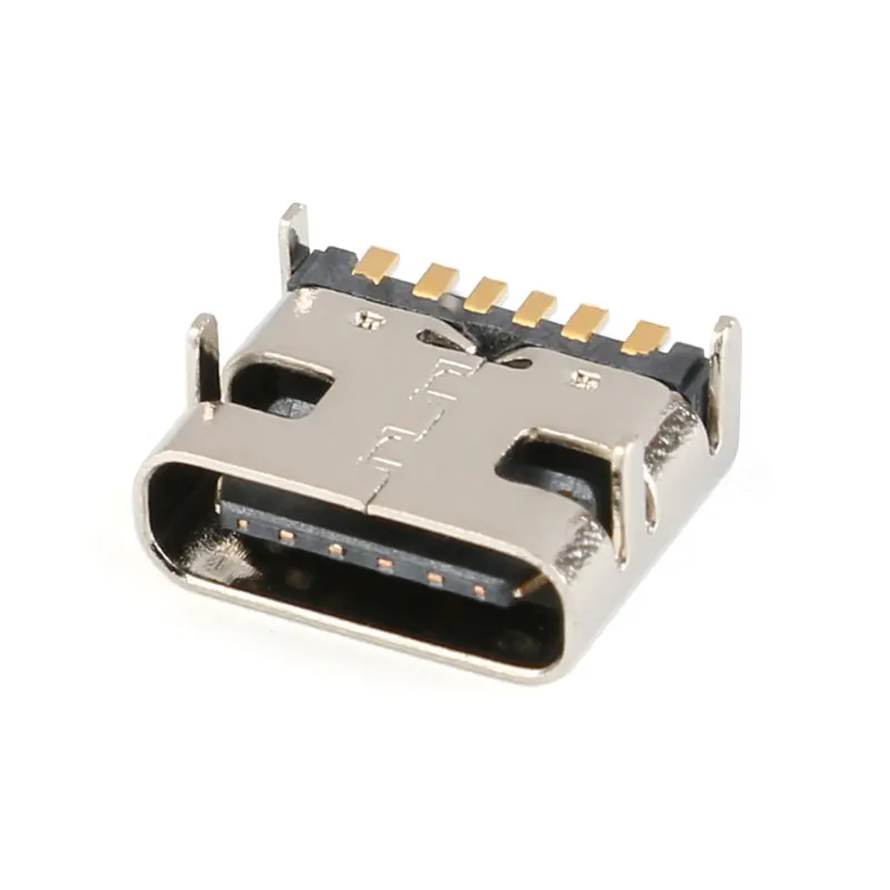 20/10/5pcs 6 Pin SMT Socket Connector Micro USB Type C 3.1 Female Placement SMD DIP For PCB design DIY high current charging