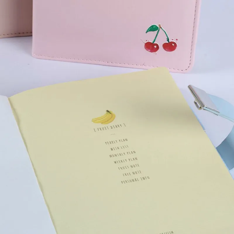 2018 A5 Restore Ancient Ways Password Notepad Fruits Plan Basis Hand Account Paperback Notebook journal custom printed diary