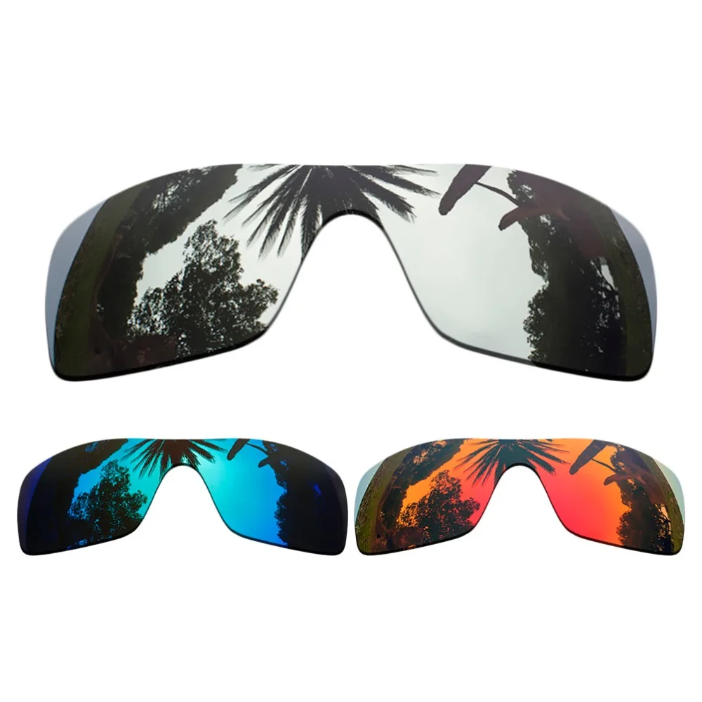 

(Blue+Orange Red+Silver Mirrored Coating) 3-Pieces Polarized Replacement Lenses for Batwolf Frame 100% UVA & UVB Protection