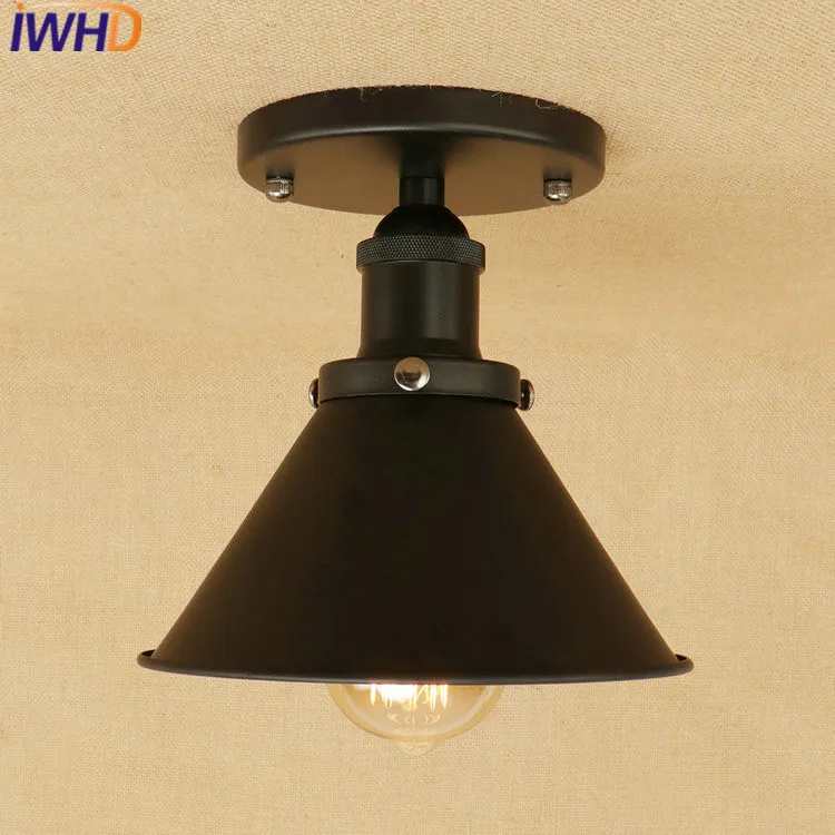 

IWHD Retro led Ceiling Light Fixtures Bedroom Kitchen Ceiling Lamps For Living Room Lamp Lamparas de Techo Vintage Plafon