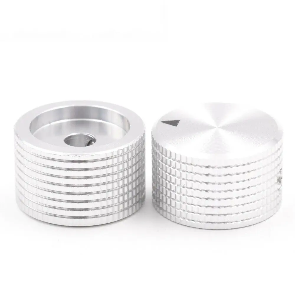 1PC AUDIO KNOB 25x15.5mm MACHINED Alminum VOLUME CONTROL Button Potentiometer Knob for Amplifier DAC Guitar AMP Speaker CD DIY