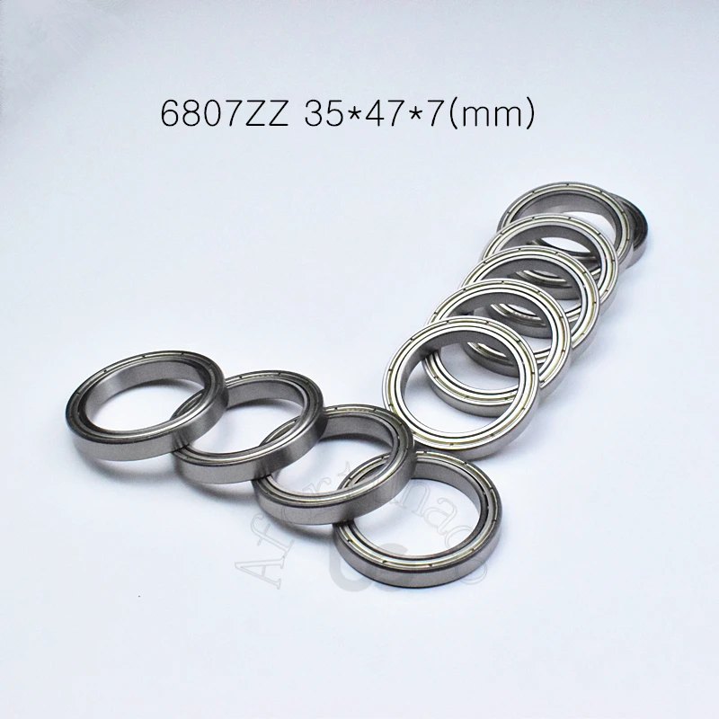 

Bearing 10pcs 6807ZZ 35*47*7(mm) chrome steel Metal Sealed High speed Mechanical equipment parts