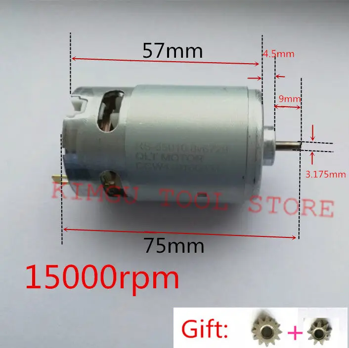 Motor RS-550VC DC10.8V 12V 15000rpm for BOSCH MAKITA  HITACHI Milwaukee METABO HILTI RYOBI Drill Toys Vacuum cleaner