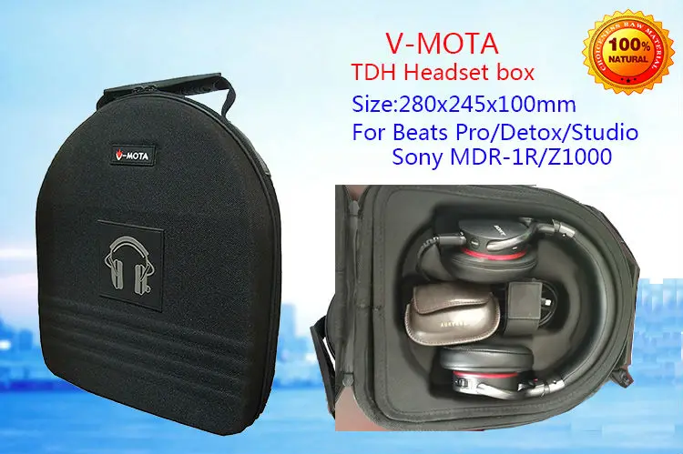 V-MOTA TDH Headphone suitcase boxs Compatible with SONY MDR-1ABT dac MDR-10RBT MDR-100ABN MDR-Z1000 and DENON AH-MM400 Headset