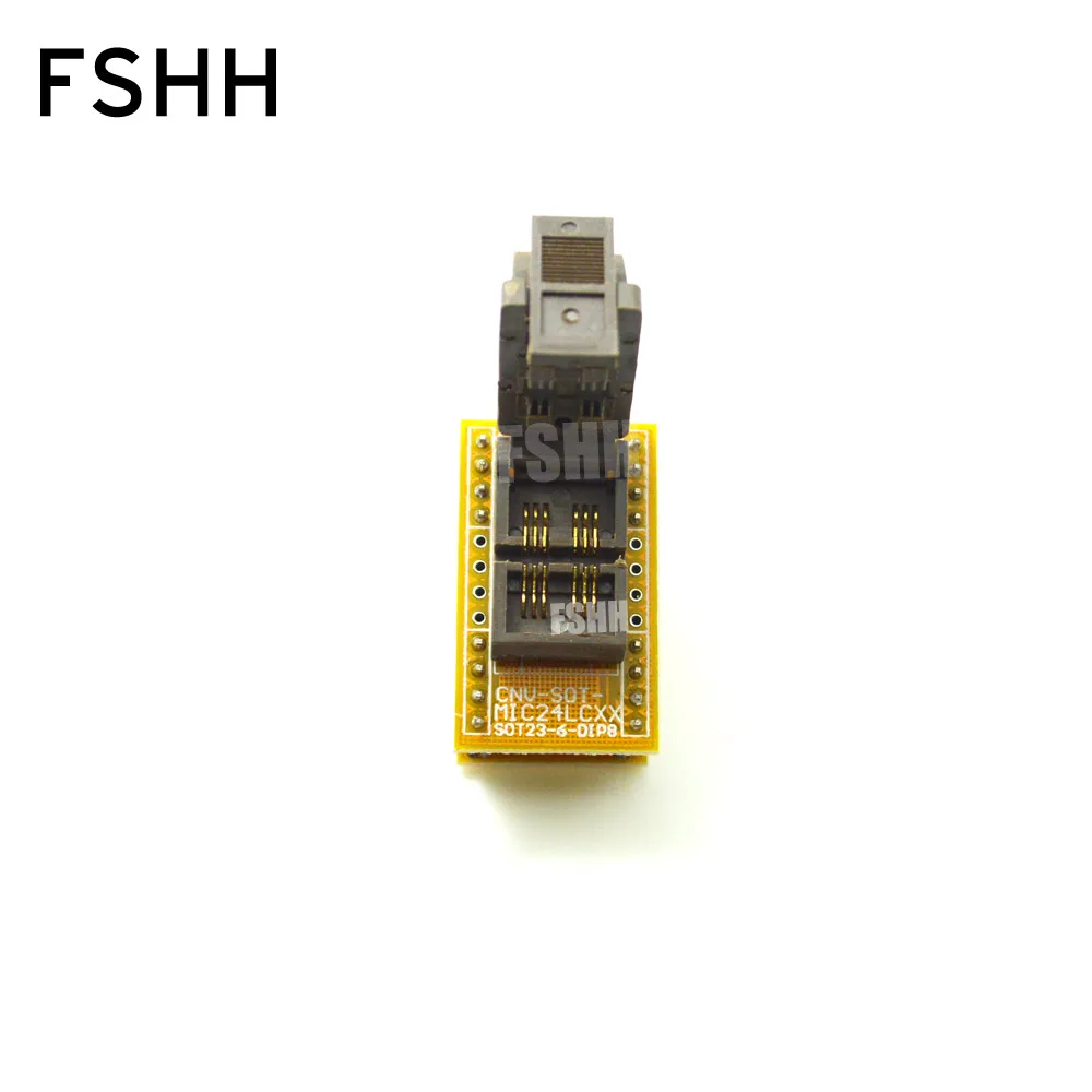 SC70 SOT23 to DIP8 Programmer Adapter for 24xx eeprom test socket SOT23 SOT23-6 test socket Apply to CH2016/CH2015 Programmer