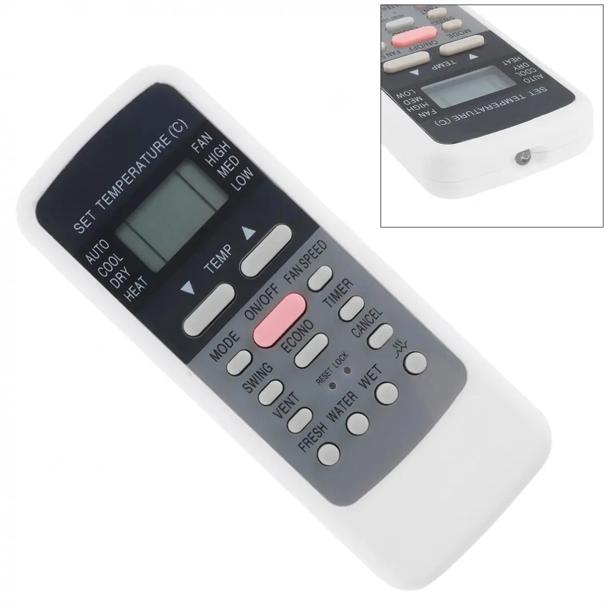 

KELANG LCD Air Conditioner Remote Control with 10M Transmission Distance for Air Conditioning R51 / R51C / R51D / R51 / FR51BG