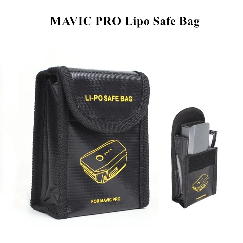 Lipo Battery Safe Bag Fire Resistant Charging Fire Resistant Storage Protector Case for DJI Mavic Pro