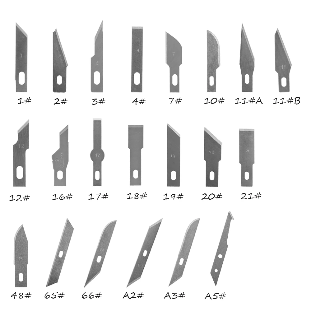 10 Pcs One Lot Sculpture Scalpel Repair Phone Paper Cut Multifunction Knife Blade Replacement