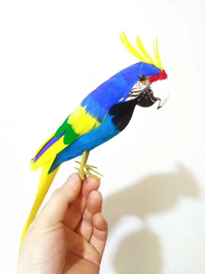 new simulation colorful parrot model toy foam&feathers parrot bird doll gift about 32cm 2880