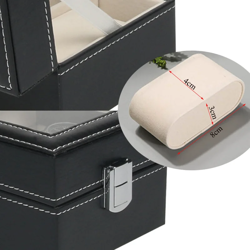 5 Grids Leather Watch Box Fashion style for convenient travel storage Jewelry Watch Collector Cases Organizer Box