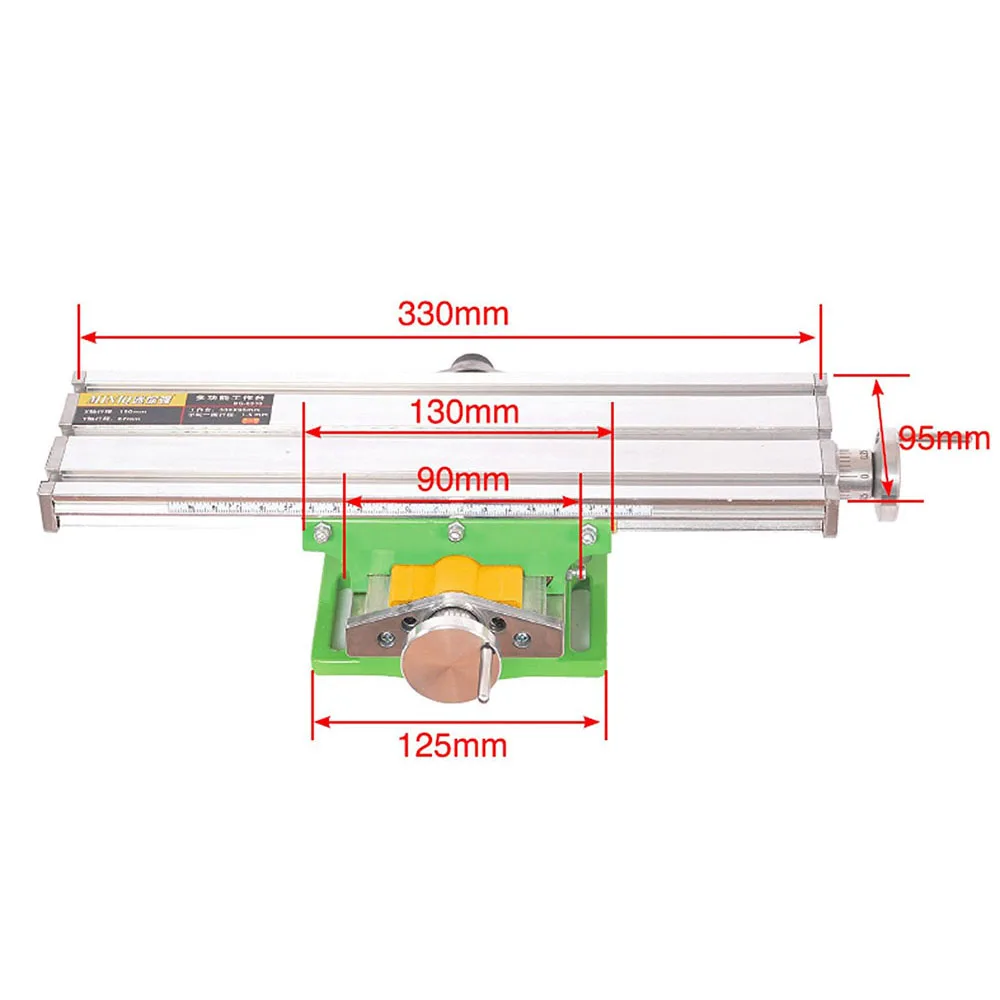 AMYAMY Mini Multifunctional Cross Working slid Table compound table worktable Bench For Drill Milling Machine 6330