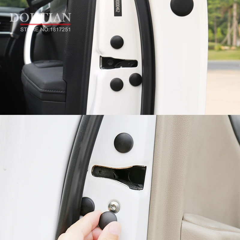 

Car-styling door Lock screw protection cover For hyundai solaris 2018 accessories Exterior decoration for new solaris