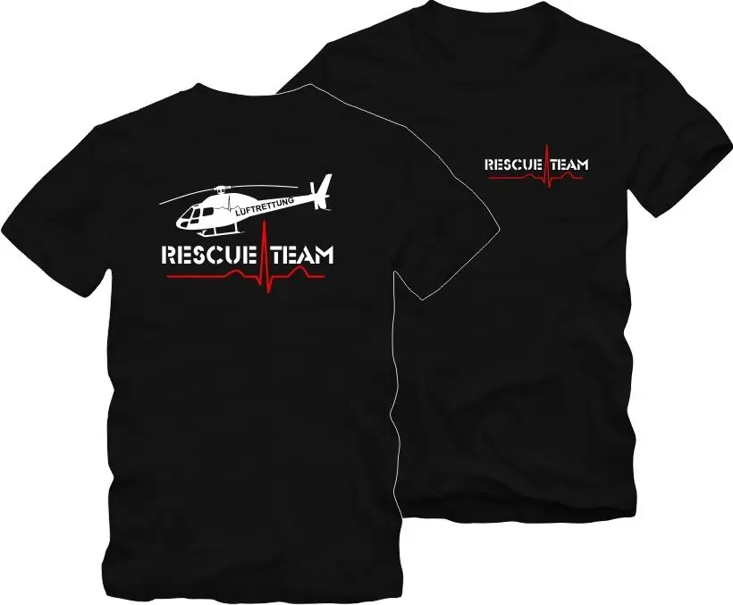 2019 Newest Fashion T-Shirt  rescue team Luftrettung Rettungsdienst Rettungsflieger 