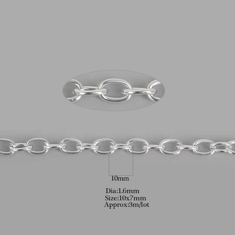 

3M Gold Plated Thick Large Heavy Stainless Steel Chain for Jewelry Making DIY Necklace Bracelet Finding