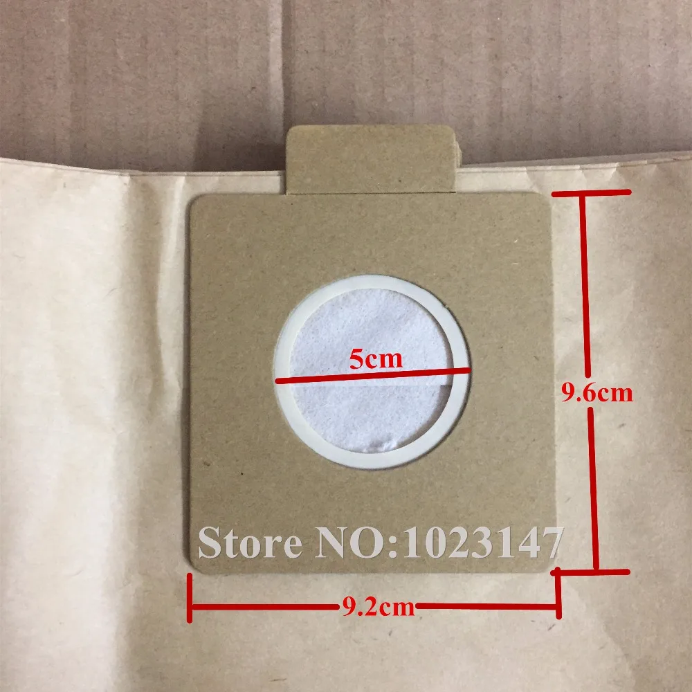 (5 أجزاء/وحدة) أكياس مكنسة كهربائية 20 لتر ورقة كيس تنقية للتخلص من الأتربة للكهرباء Z803 قطع غيار المكنسة الكهربائية Accessores