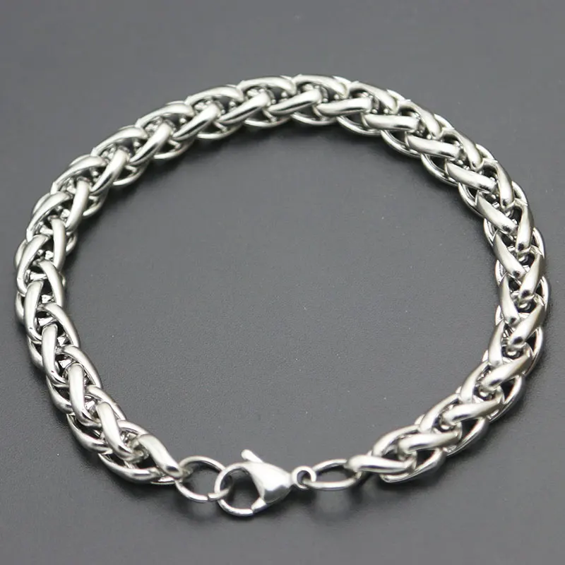 316L Stainless Steel Bracelet 3mm 4mm 5mm 6mm 7mm Lanterns Necklace Bracelet For Women Men Girl Boy