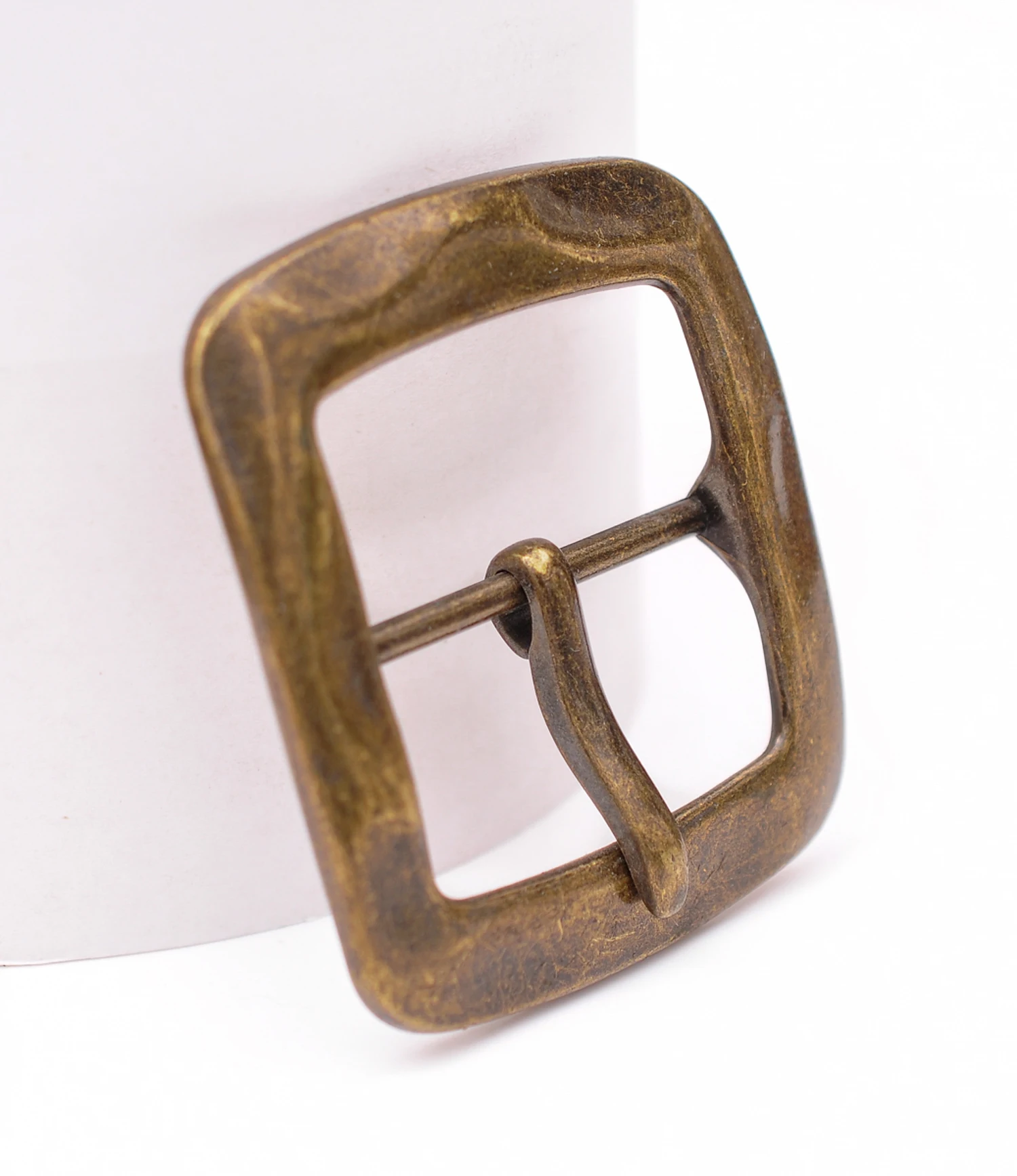 Heavy Quality Vintage Brass Center Bar Belt Buckle for DIY Leathercraft Leather Belt Fit 40mm Strap