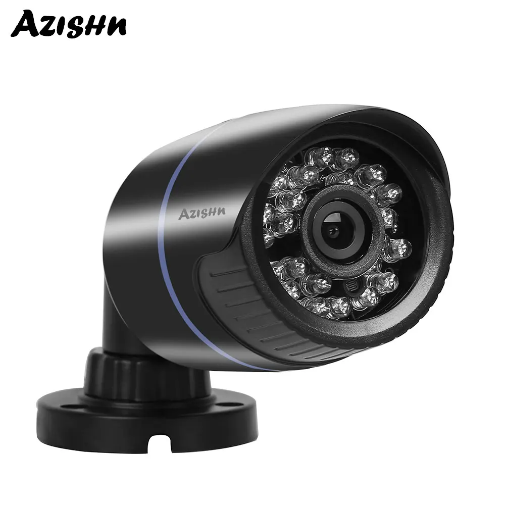 

AZISHN AHD Security Camera 720P 1080P HD 24pcs IR LEDs Night Vision Outdoor Waterproof Bullet CCTV Camera for Video Surveillance