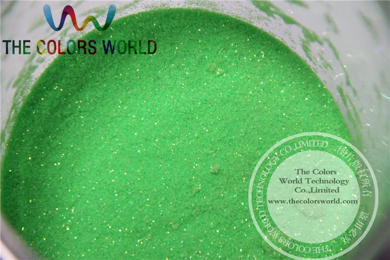 

TCR51 Shinning Neon Rainbown Green Color 0.2MM Size Nail Glitter Powder For Nail Art Decoration NailGel Tatto Manual DIY Makeup