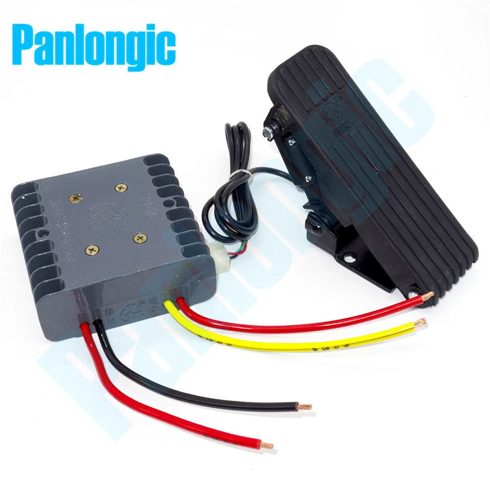 Panlongic-controle de Velocidade do Motor Controlador Pwm Controlador Escovado Hall Pedal Acelerador 24v 36v 30a 1000w