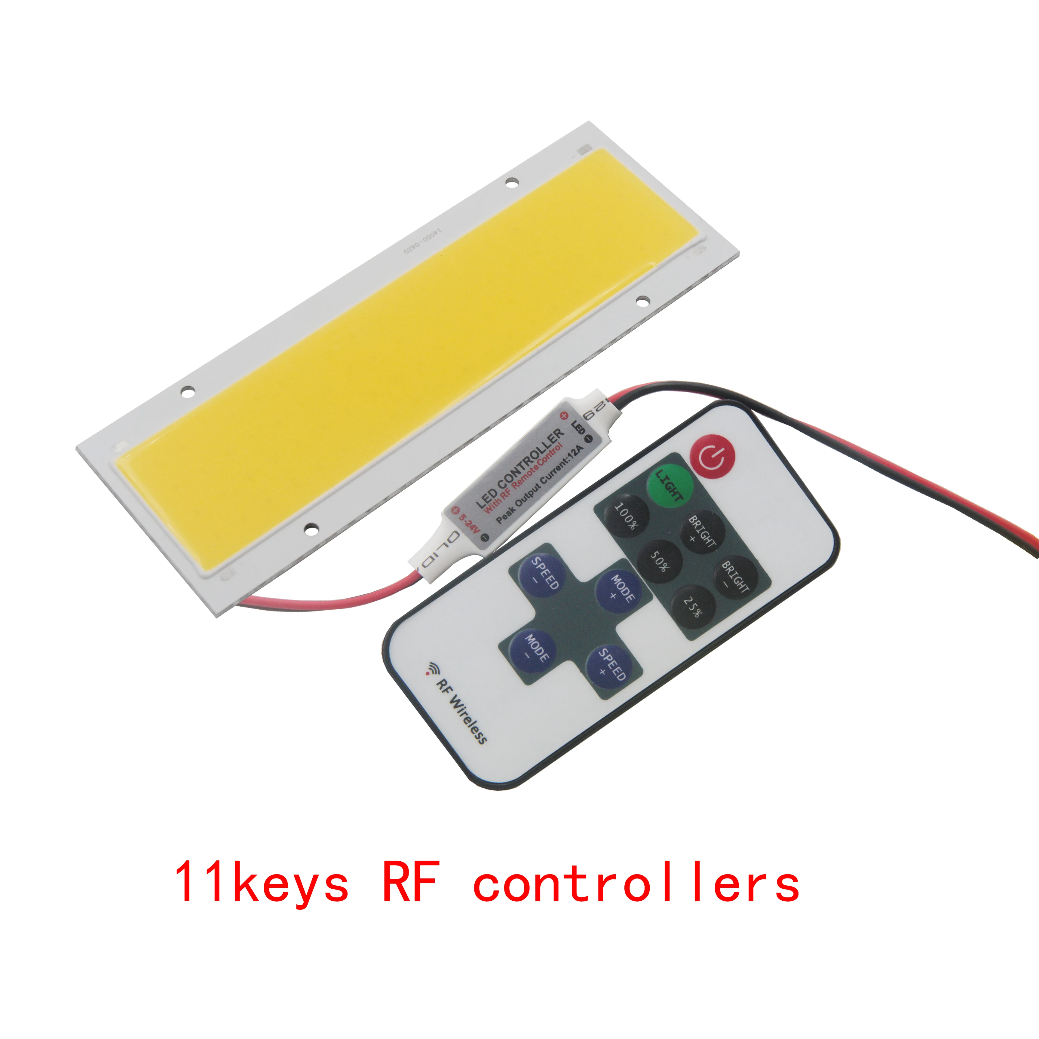 

Hot Sale Manufacture 140mm 50mm LED COB Strip Car Light Source 12V DC 20W Dimmable With Remote Controller for DIY Lamp