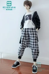 Fits 65--70cm 1/3 BJD uncle Boys SD13 SD17 Doll fashion Casual plaid harem pants