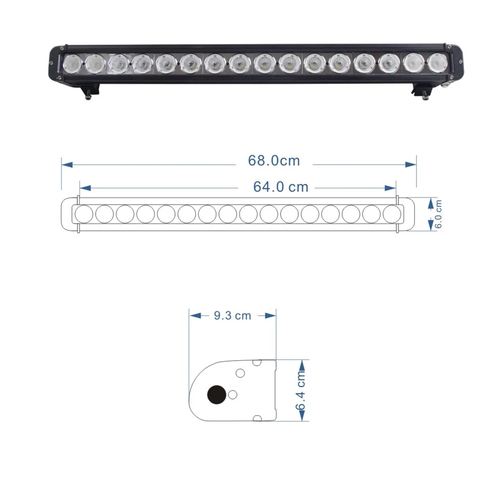 Marloo 160W 26 Inch 4D 10W LED Work light bar combo beam Car Driving lights for OffRoad Truck 4WD 4x4 UAZ 12V 24V Auto Fog lamp