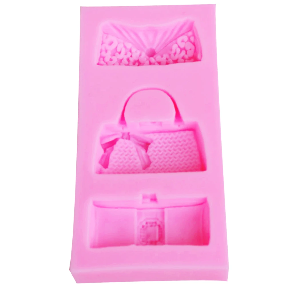 Byjunyeor F1154 Fashion Bags Epoxy UV Resin Fondant Chocolate Mold Silicone Mold Fondant Cake Decoration Molds