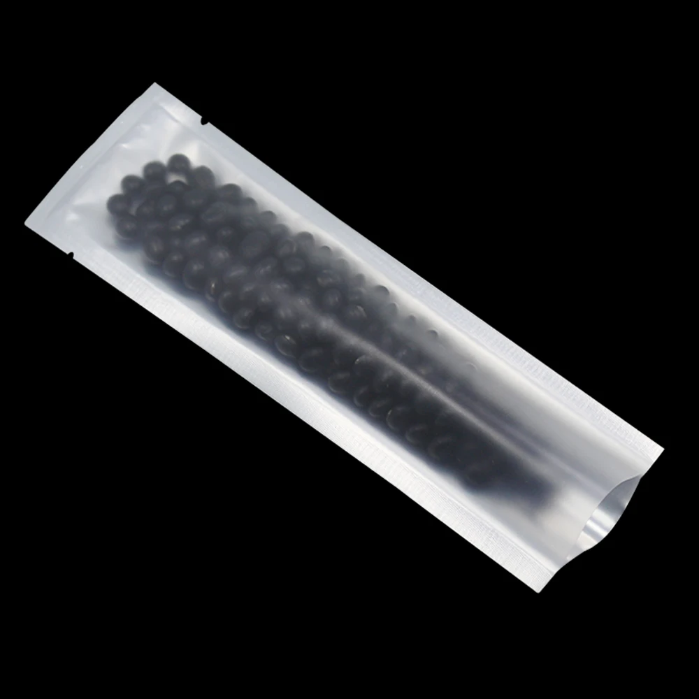 Pure Aluminum Foil Bags Food Package Pouches Transparent Heat Seal Bags With Open Top for Coffee Powder Chocolate Bean Storage