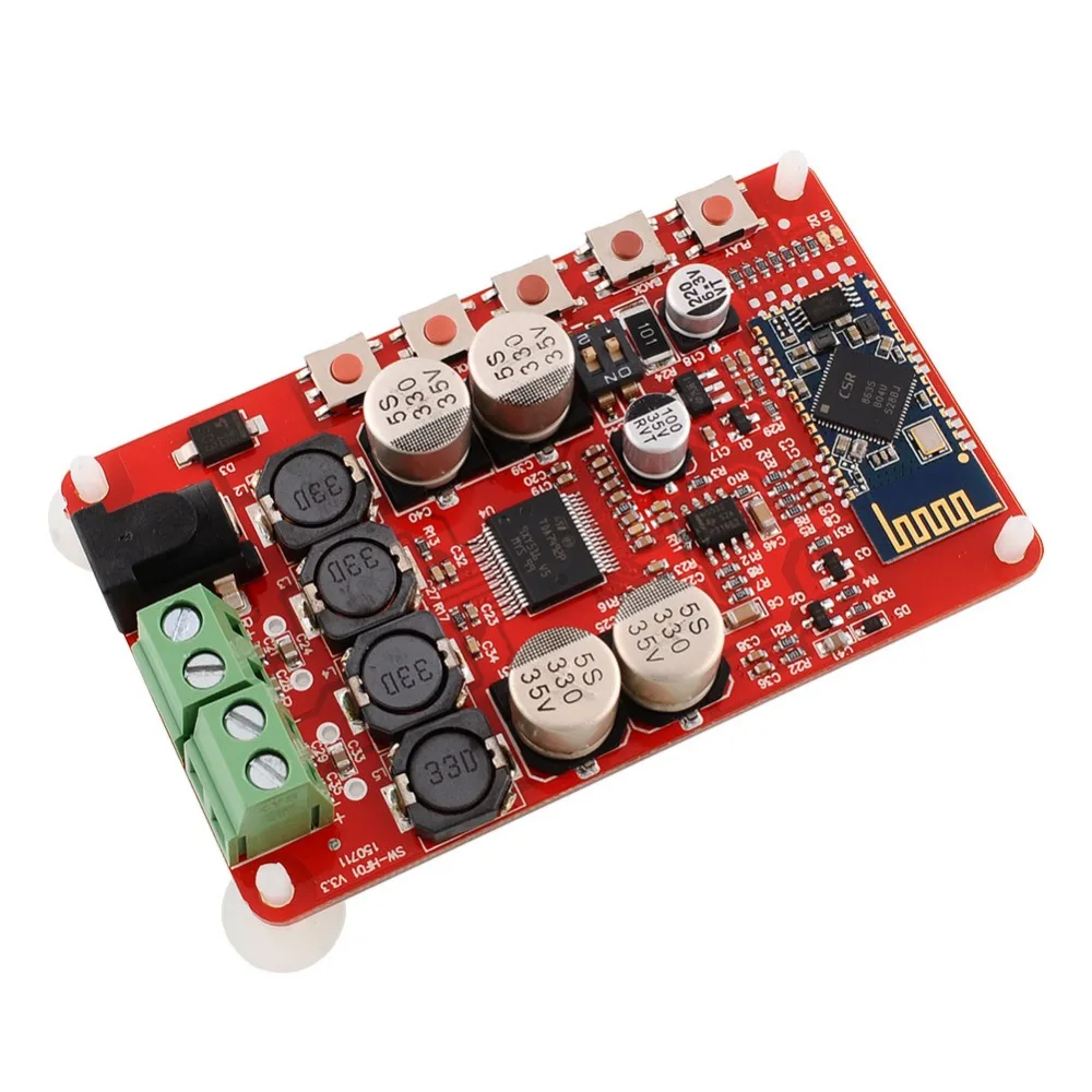 High-quality TDA7492P 25W+25W Wireless Bluetooth 4.0 with CSR8635 Audio Receiver Digital Amplifier Board Part Component