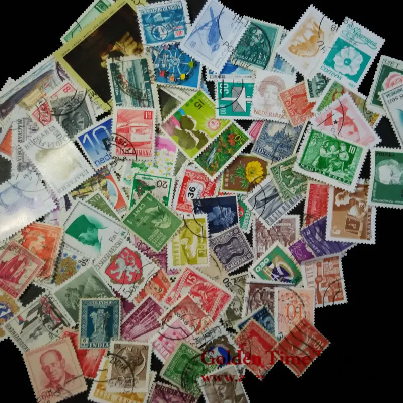 100 pcs/lot postage stamps Good Condition  With Post Mark From All The World Stamps Brand