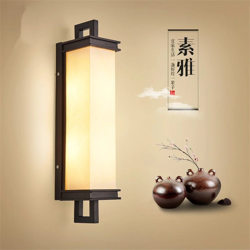 

Modern Chinese Lantern Fabric Wall Lamps Living Room Bedside Corridor Hotel Sconce Wall Lights Restaurant Background E14 Fixture