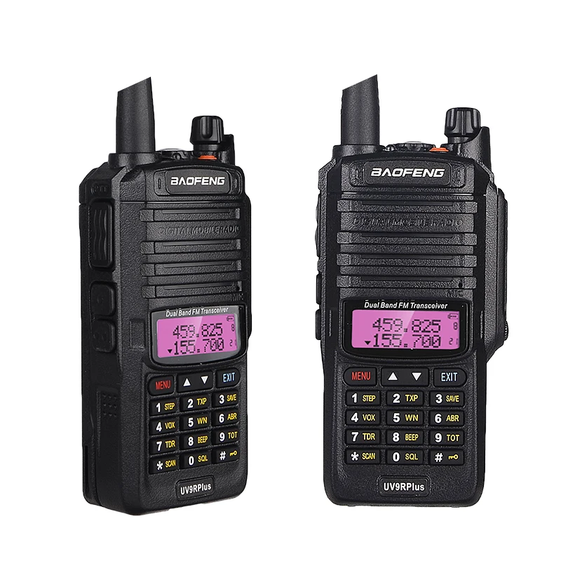 100% Original baofeng uv9r plus upgraded dual band radio waterproof walkie talkie communications amateur vhf uhf marin radio ham