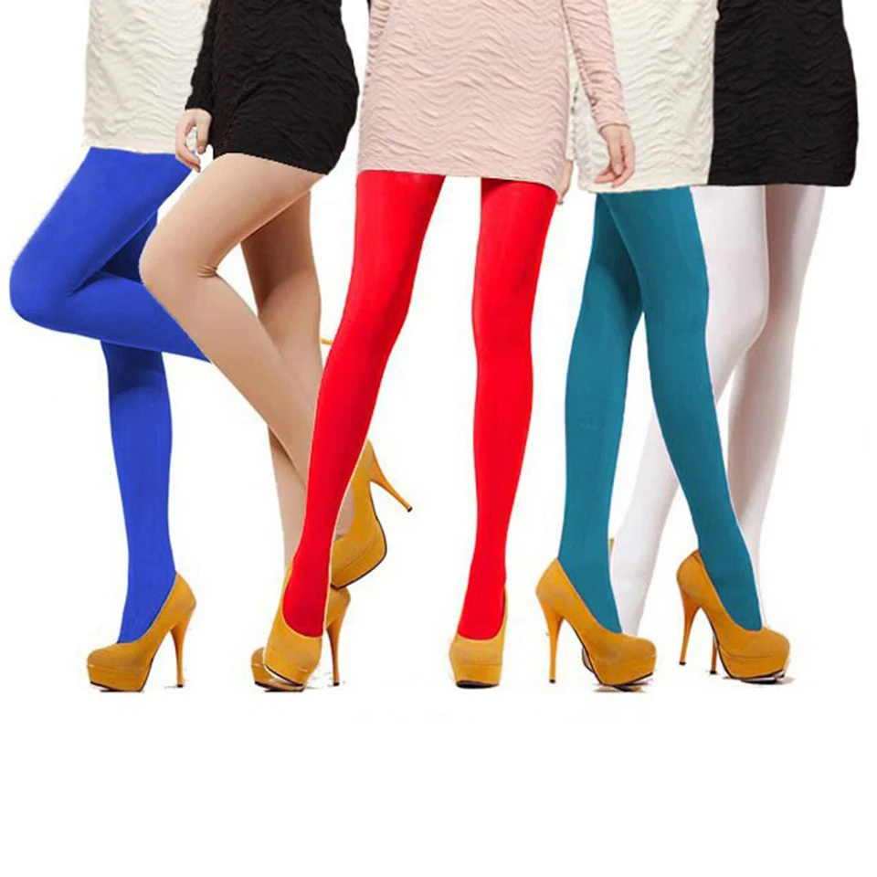 spring and autumn 120 denier velvet pantyhose candy color hose female tights thin leg women tights