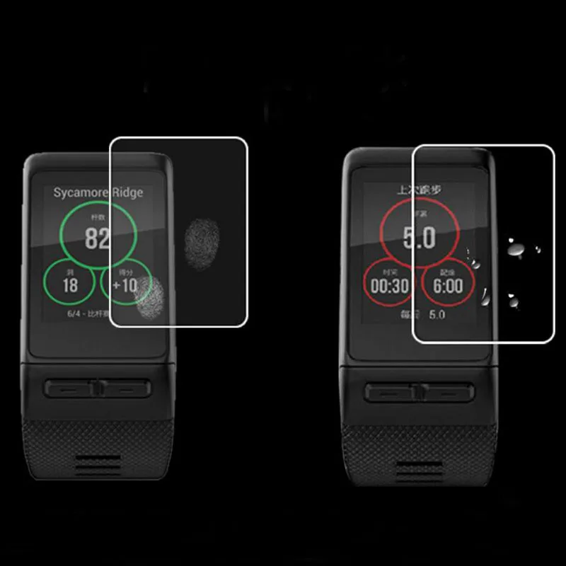 Película protectora transparente de TPU suave para reloj de pulsera inteligente Garmin Vivoactive HR, cubierta protectora de pantalla completa (no de vidrio), 2 uds.