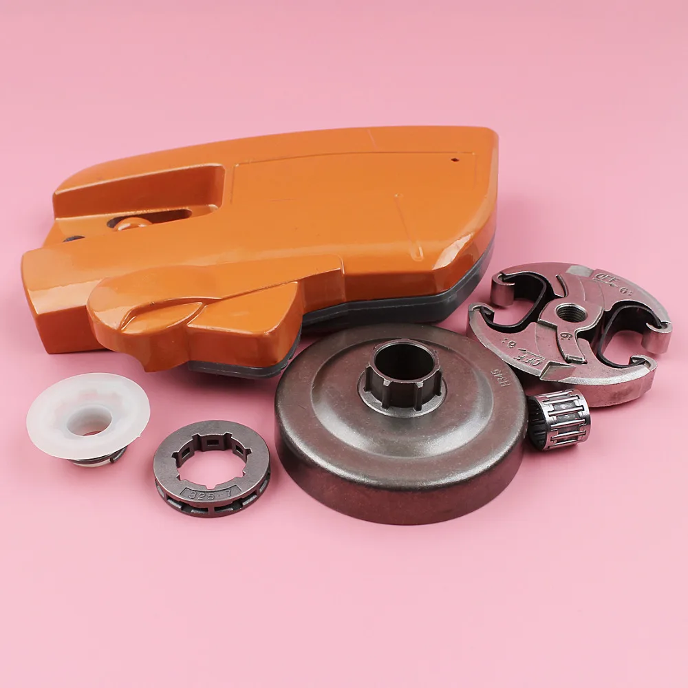 Chain Brake Clutch Sprocket Side Cover Drum Worm Gear Kit For Husqvarna 340 345 350 Chainsaw Spare Tool Part