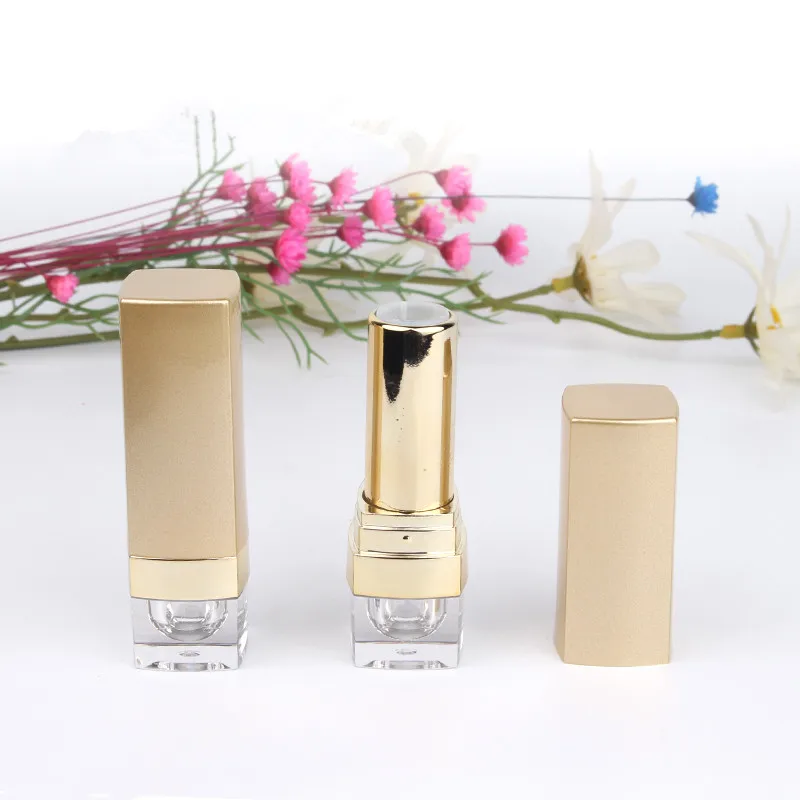 

20 x 12.1mm Gold Empty Lipstick Tube Plastic Batom Lip Stain Balm Cream Container Cosmetic Case Packaging Travel Bottles
