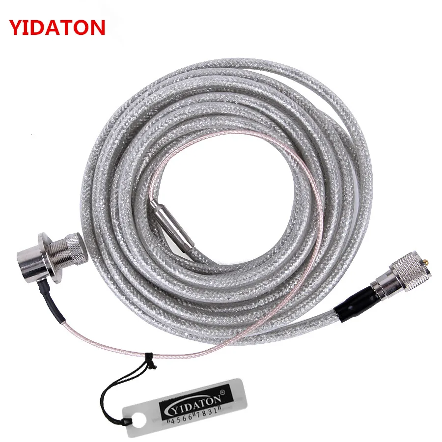 YIDATON 1PC SURMEN SC-5MS PL-259 SO-239 Antenna Extension Cable for Car Radio for Kenwood Yaesu Two Way Radio Accessories