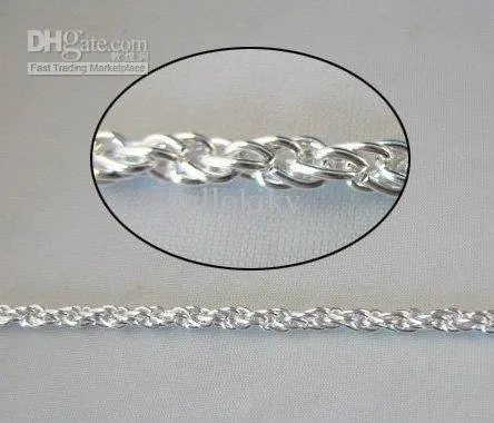 

12 Meters silver plate rope metal chain 5x4mm M18654