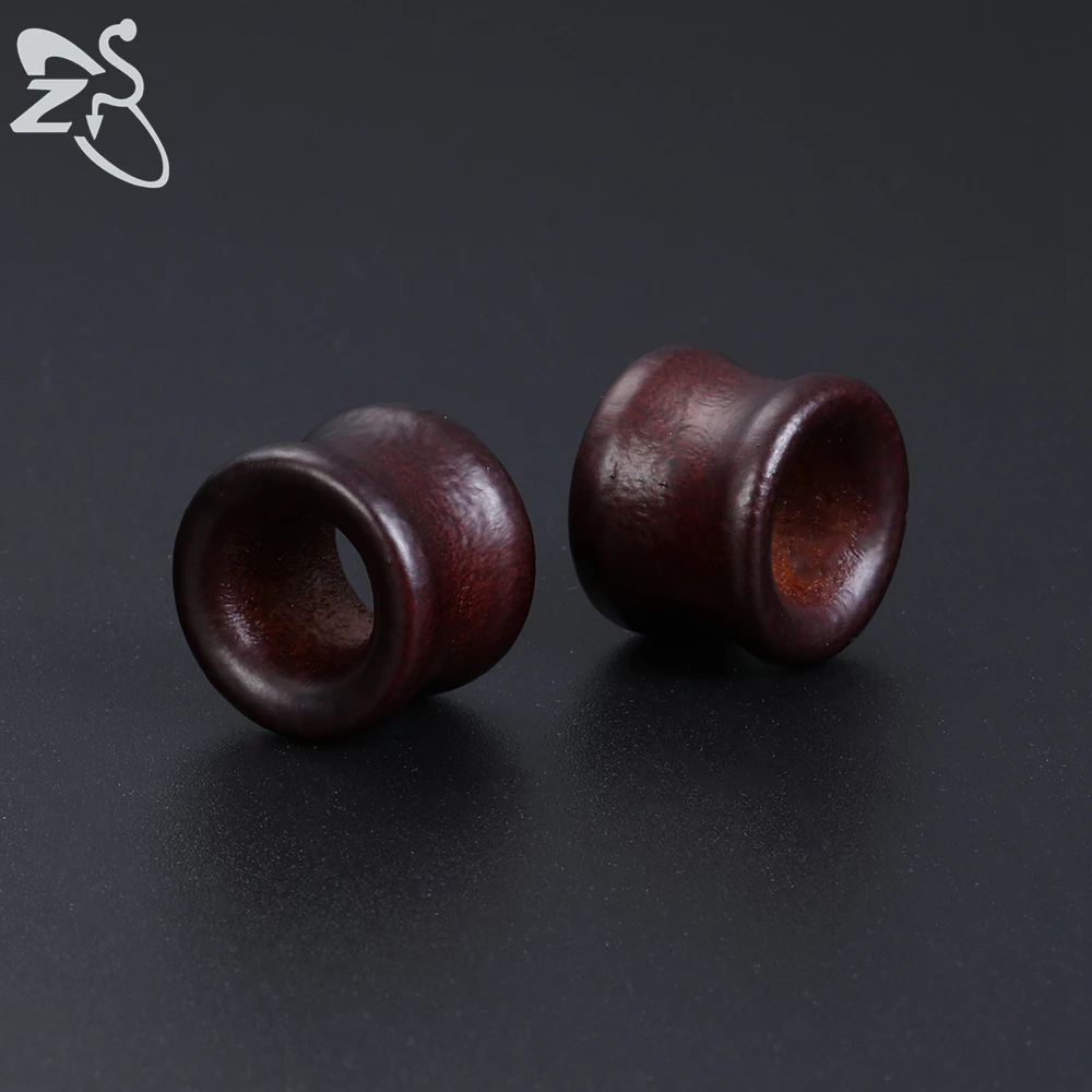 ZS 2Pcs/lot Wood Ear Plug And Tunnel Women Men Double Flared Flesh Expander Stretcher Large Gauges Body Piercing Jewelry 8-22MM