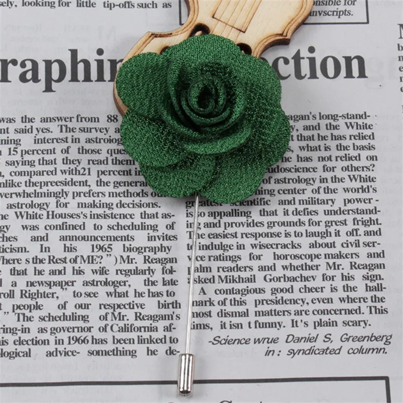 Fabric Rose Flower Brooches Men/Women Brooch Pins Suits Decoration Lapel Pins For Men Brooch for Suits Accessories 18 Color