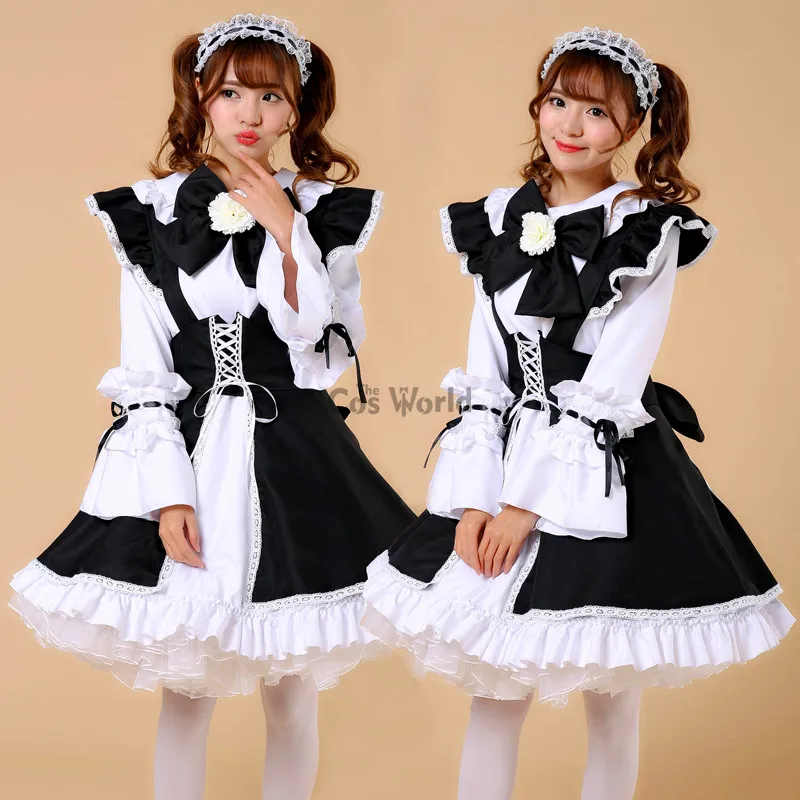 Lolita Princesse Tablier De Barrage À Manches sulf, Robe De Demoiselle D'ints, Tenues Meidofuku Uniforme Anime Cosplay Costume S-XXL