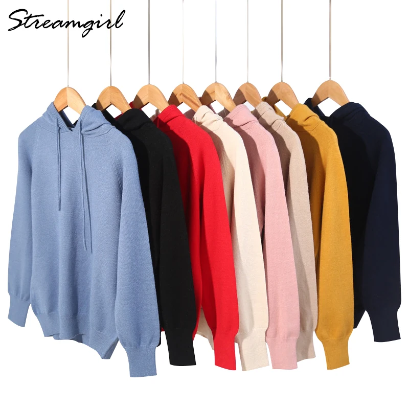 Yellow Hoodies Women Hooded Sweatshirt Femme Grande Taille Warm Pink Cashmere Hoodie Woman Womens Knitted Hoodie Sweatshirt