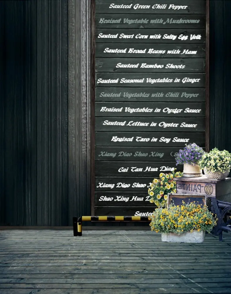 

5x7ft Wooden Floor Flowers Signs Photography Backdrops Photo Props Studio Background