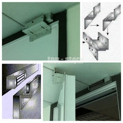 DIYSECUR ZL Bracket Use With 280kg Electronic Magnetic Lock for Narrow Door / Access Control System