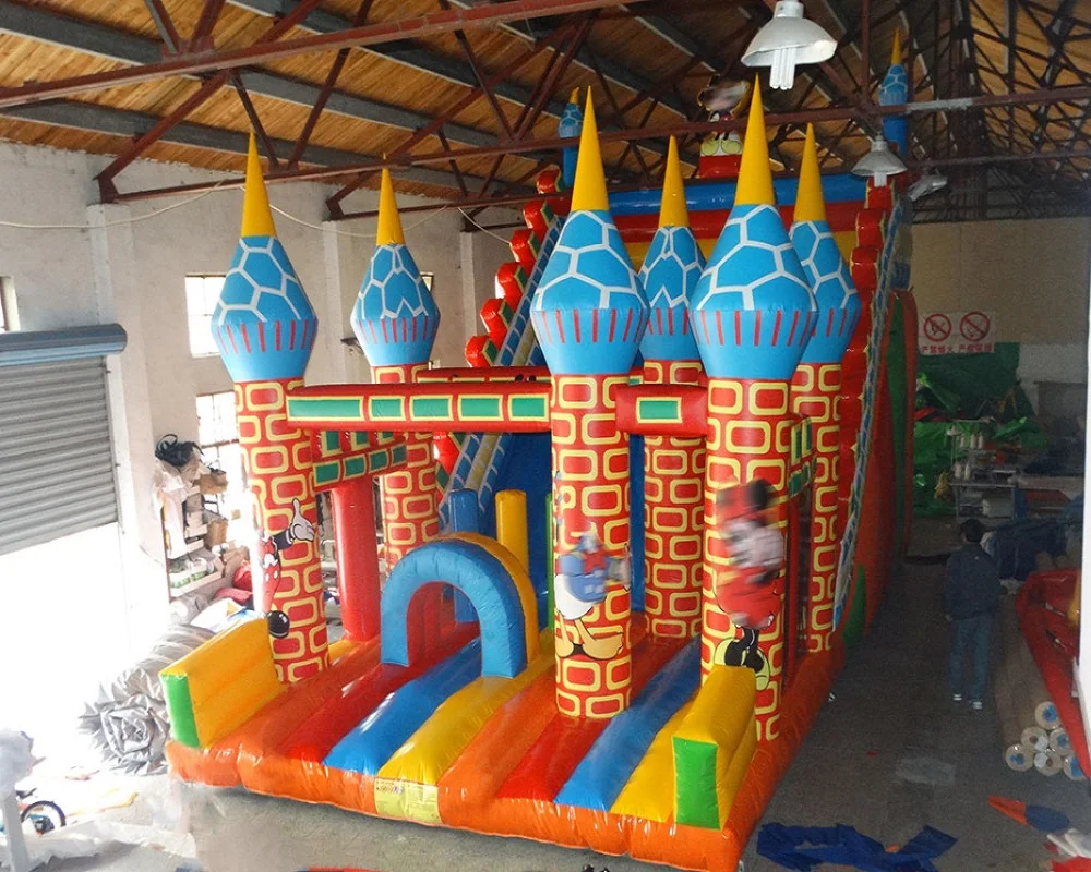 Colorful Inflatable Slide for Kids, Customized Large Inflatable Land Slide for Sale