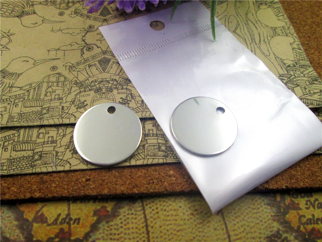 40pcs-- Fashion Stainless Steel  heart circle square  for customize, Customize it,Note the saying and the font