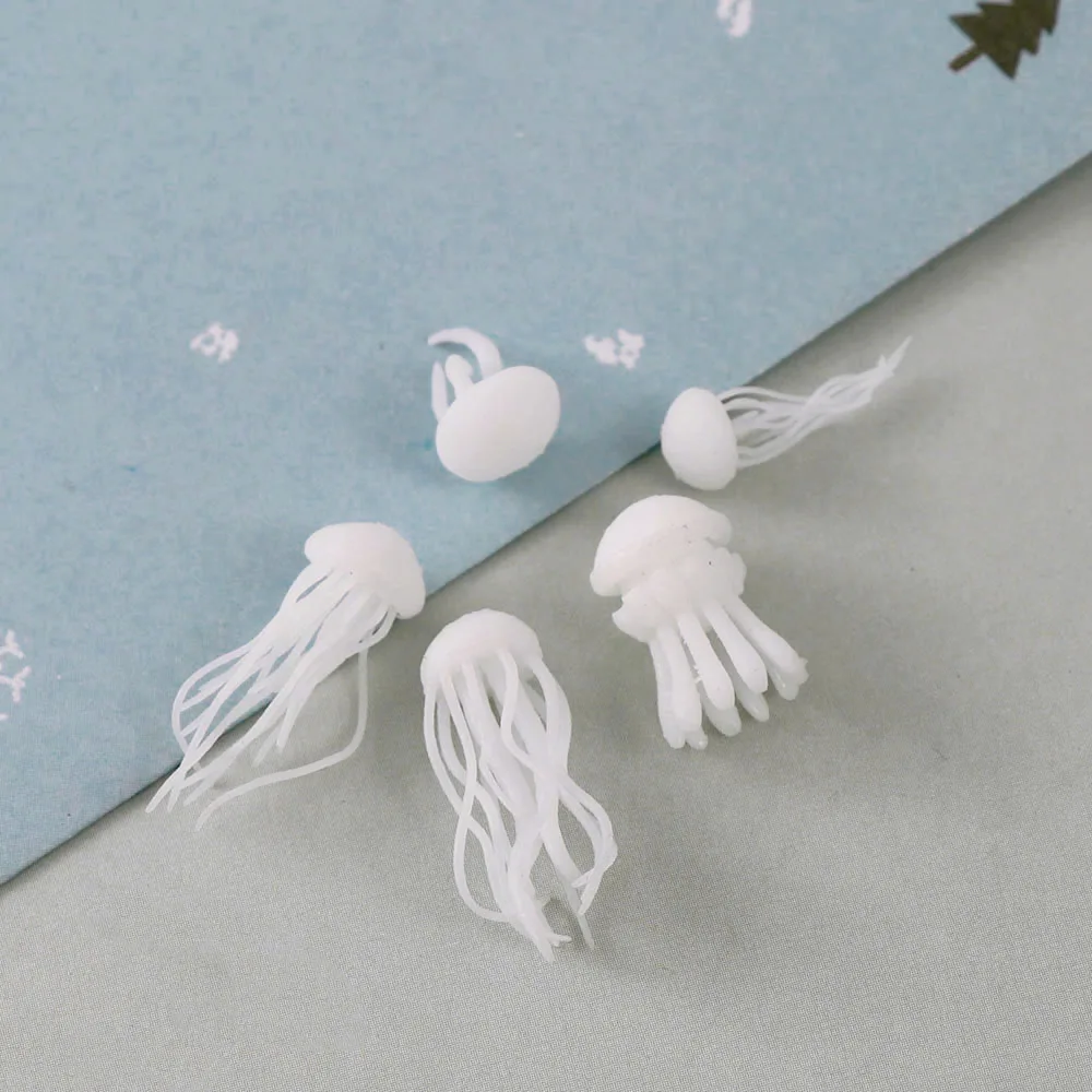 3PC/set Mix Style Crystal Epoxy Mini Ocean Jellyfish Modeling  Epoxy Mold DIY Crafts Filling Supplies UV Accessories Decoration