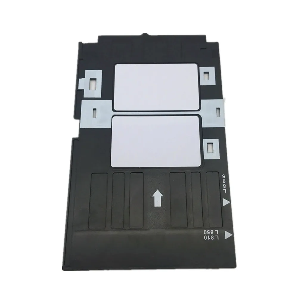 PVC ID card tray für Epson L800, L801, L805, L810, l850 inkjet drucker zu druck blank CR80 größe inkjet pvc karten mitgliedschaft karte