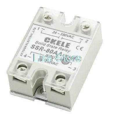 AC 24-380V to AC 90-250V Single Phase Solid State Relay SSR-80AA Model